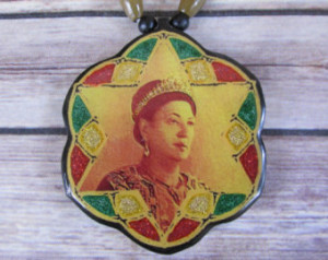 Queen Menen Asfaw Rasta Medallion/N ecklace ...