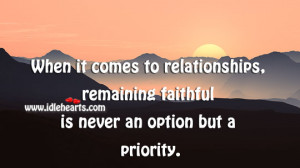 Quotes About Faithful Relationships