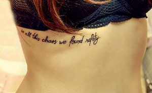 quote tattoo | Tumblr placement