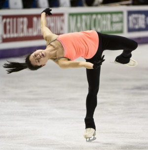 Akiko Suzuki of Japan performs during practice session for the World