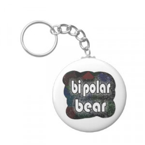 bipolar bear funny sayings by mudge studios key chains from zazzle com