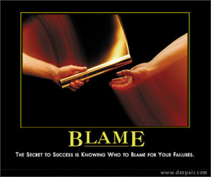 motivational Quote on Blame