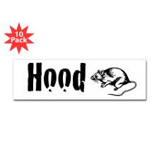 Hood Rat Sticker (Bumper 10 pk) for