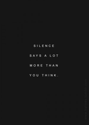 silence #quote 