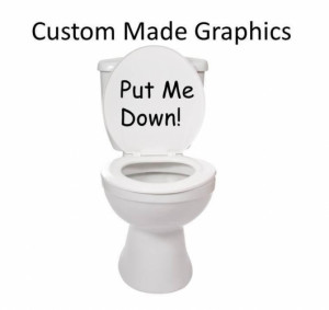 Put Me Down Toilet Sticker