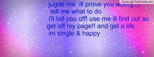Get Off My Page Facebook Covers Quotes