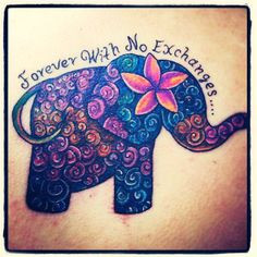 elephant tattoo #elephant quote tattoo More