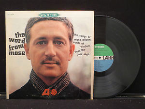 Mose Allison The Word From Mose on Atlantic Blue and Green Label SD