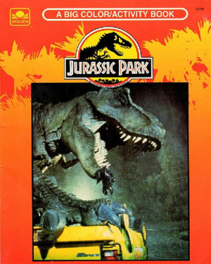 ... jurassic park coloring book by jurassic park paperback jurassic park