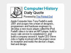 Computer History Daily Quote