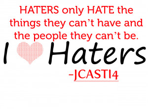 My haters read this