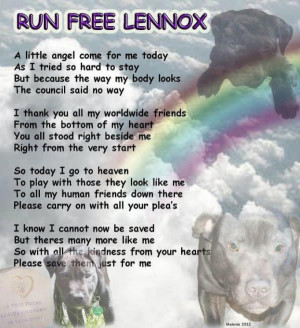 lennox poem Dogs Death Poems