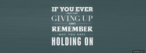 never give up quotes facebook cover