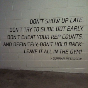 Motivation № Leave it all in the gym!