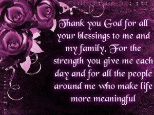 ... Blessings Quotes ~ Quotes & Sayings & Phrases » Thank You God Quotes