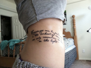 CosGeek: Gallery: More Harry Potter Quote Tattoos