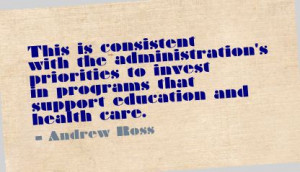 ... Invest in Programs that support education and health care ~ Education