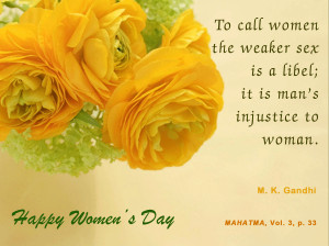 Mahatma Gandhi Quotes on Woman