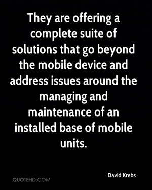 They are offering a complete suite of solutions that go beyond the ...