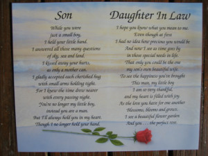 son daughter in law personalized poem