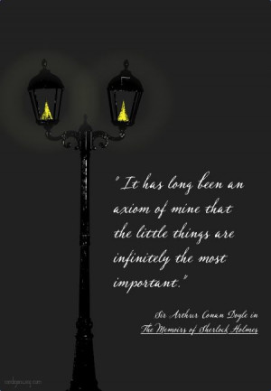 ... (Sir Arthur Conan Doyle) quote || It's always the little things