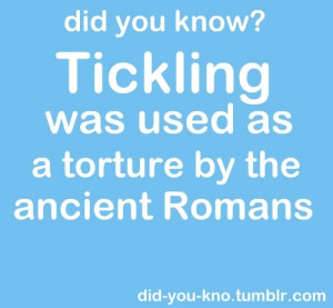 Tickle Torture. Makes sense. Lol this makes me think of saeed