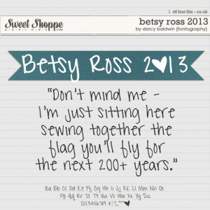 DJB Fonts: Betsy Ross 2013 Font by Darcy Baldwin {fontography}