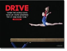 ... gymnast inspir, female gymnastics quotes, drive, quotes gymnastics