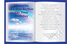 Personalised Brother, Dad, Son, Uncle, Birthday Memorial Card & Holder