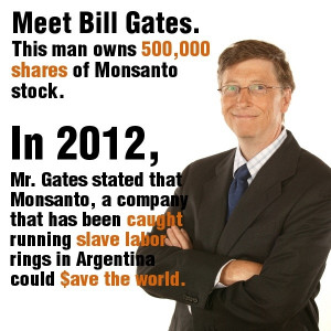 Always a catch... bill gates and monsanto go hand in hand./well, Bill ...