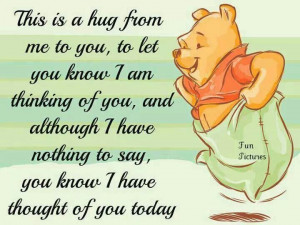 Pooh bear hugs