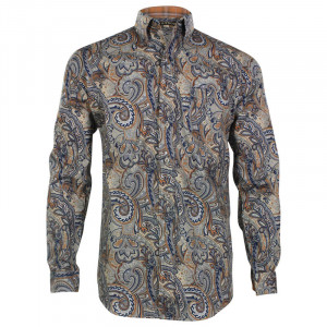 Stetson Men’s Long Sleeve Paisley Western Shirt For Women