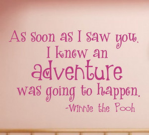 Winnie The Pooh Quotes Bedroom Wall Decal Stickers