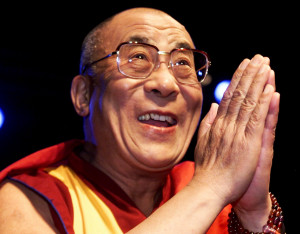 The Dalai Lama greets Norwegian school children, prior a meeting in ...