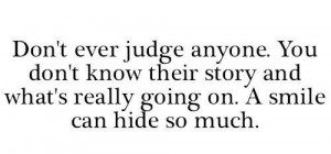 smile can hide so much . . . 