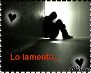 Lo lamento...