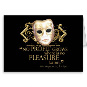 The Taming of the Shrew Quote (Gold Version) Stationery Note Card