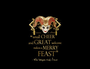 Shakespeare Comedy Of Errors Feast Quote T-shirt