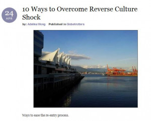 ... reverse culture shock . Go check it out and let me know your tips