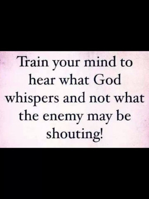 God whispers..