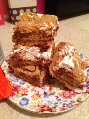 Reese's Peanut Butter Cup S'mores Bars