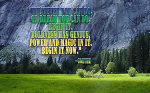 Whatever You Can Do ~ Boldness Quote