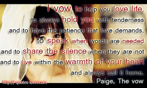 Vow To Help You Lvoe Life To Always Hold You With Tenderness And To ...