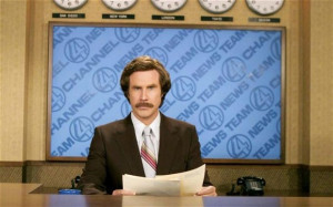 Will Ferrell as Ron Burgundy in Anchorman Photo: AP