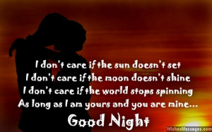 Beautiful good night quote for wife