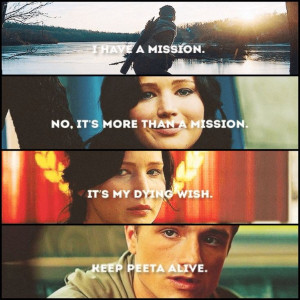 Hunger Games Quote / Catching Fire / Katniss / Peeta