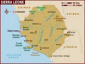 ... Freetown, Sierra Leone and Freetwon to Conakry, Guinea mainly by foot