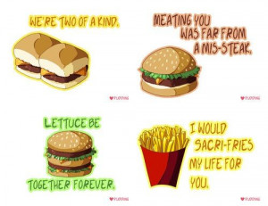 Cute fast food quotes. #fries #hamburger #funny