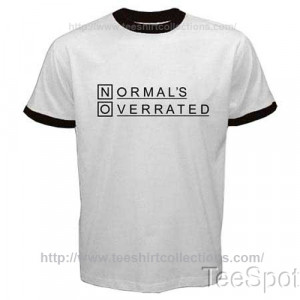 House md Normals Normal's Overrated Quote Nami TV Logo Ringer T-Shirt