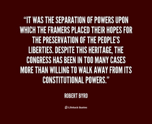Separation Quotes For You: It Was The Separation Of Powers Quote With ...